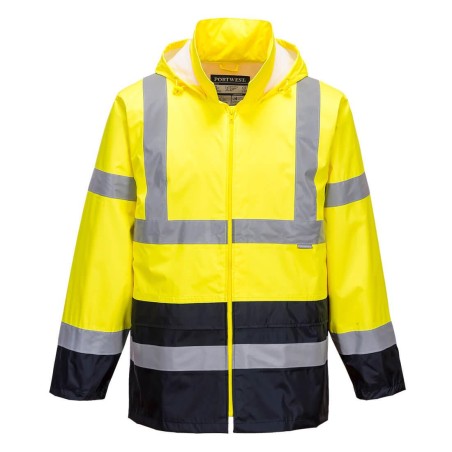 High Visibility contrast classic rain jacket - H443