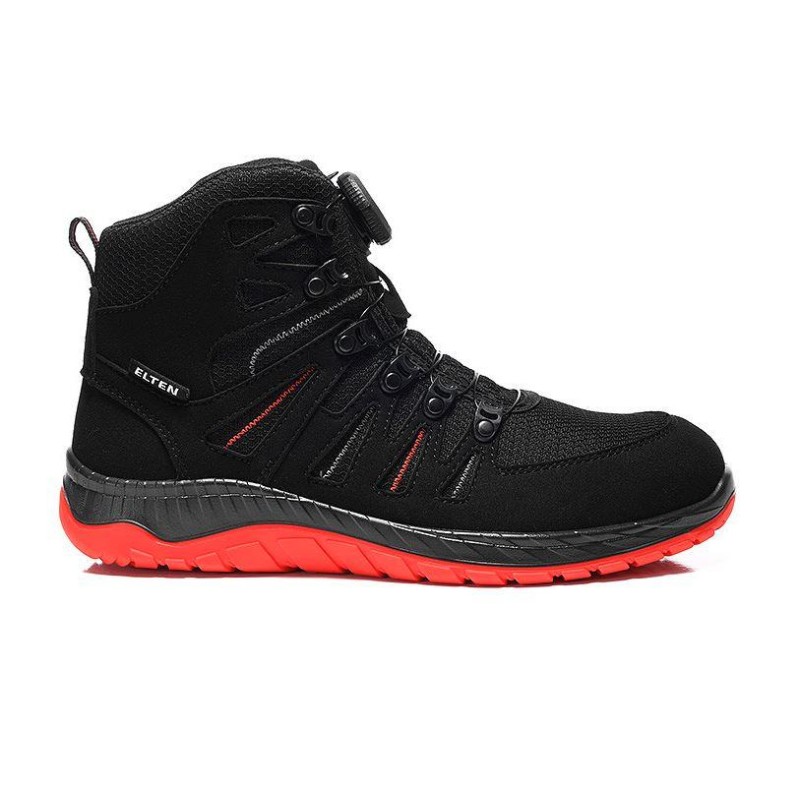 Chaussures de sécurité S3 ESD MADDOX BOA® BLACK-RED MID - 769151 Chaussures de sécurité S3 ESD MADDOX BOA® BLACK-RED MID - 769151
