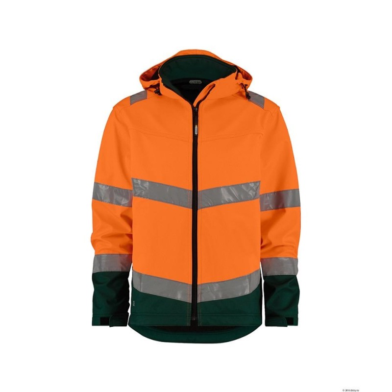 Hoge Zichtbaarheids-softshell jas - MALAGA Hoge Zichtbaarheids-softshell jas - MALAGA