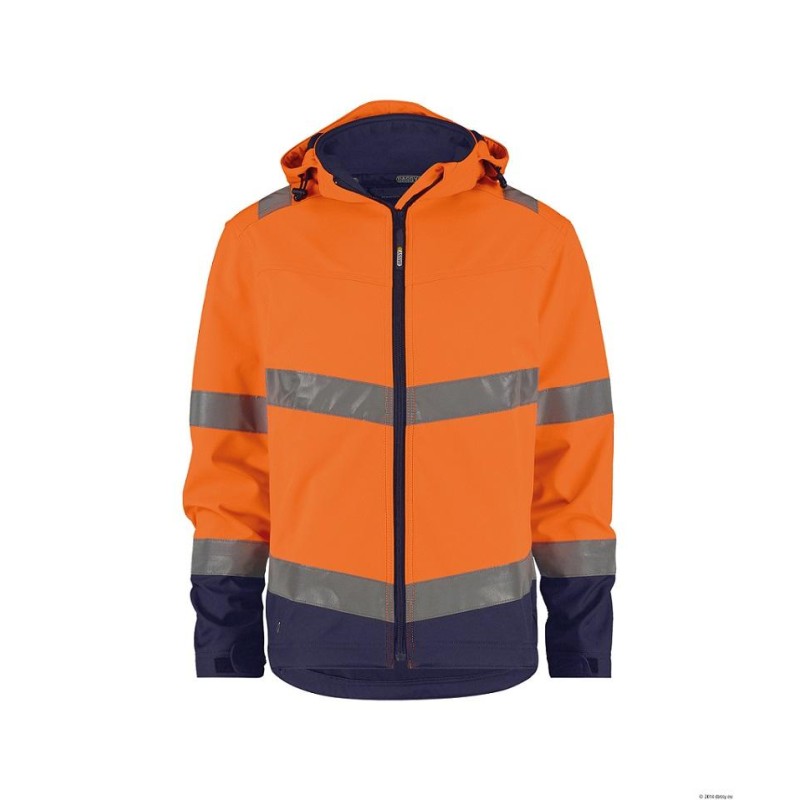 Hoge Zichtbaarheids-softshell jas - MALAGA Hoge Zichtbaarheids-softshell jas - MALAGA