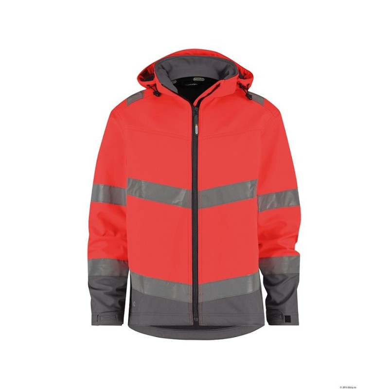 Hoge Zichtbaarheids-softshell jas - MALAGA Hoge Zichtbaarheids-softshell jas - MALAGA