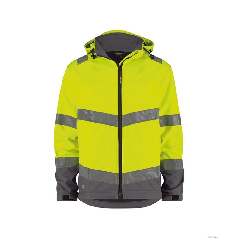 Hoge Zichtbaarheids-softshell jas - MALAGA Hoge Zichtbaarheids-softshell jas - MALAGA