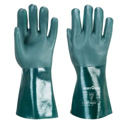 Double dipped PVC gloves...