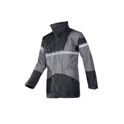 Rain jacket with detachable...