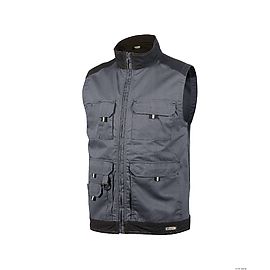 Two tone sleeveless work jacket 245g - FARO