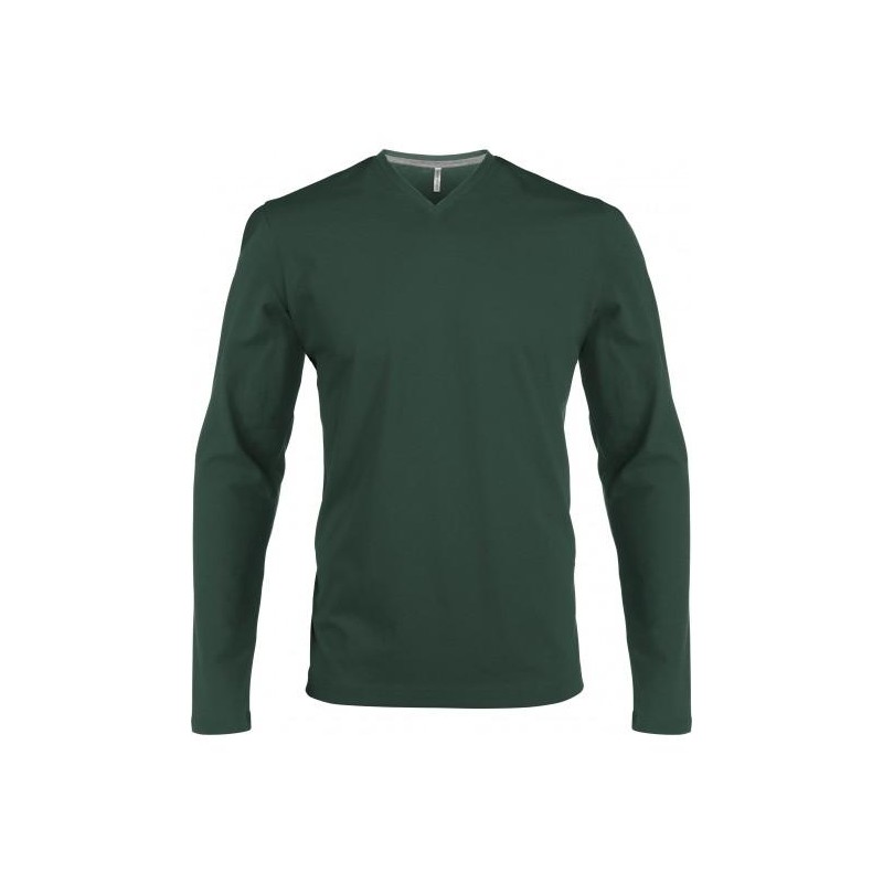 T-shirt 100% coton V-neck ML T-shirt 100% coton V-neck ML