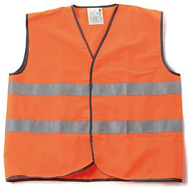 High Visibility safety vest with 2 tapes - P111