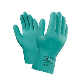 Coverguard - Gants de protection chimique bleu en latex sur jersey coton  adhérisé EURODIP 5220 (Pack de 12)