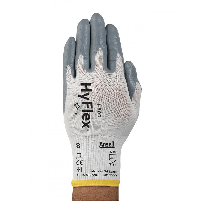 Gants nylon noir enduction latex crêpé - 5071LB - SATEXO