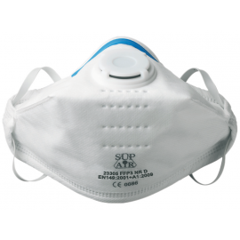 Disposable foldable mask with valve FFP3 (20 pieces) - 23305