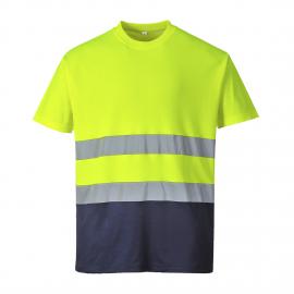 Twee kleuren katoenen comfort T-shirt - S173