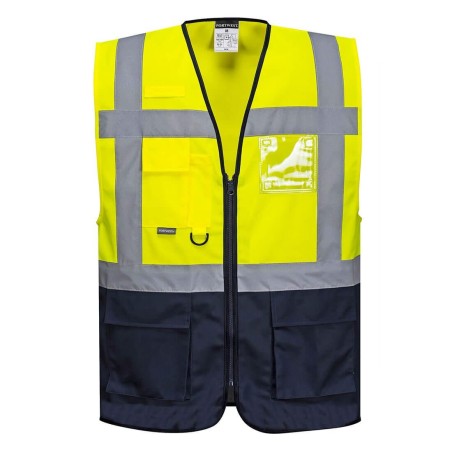 Gilet HV Jaune/Marine - C476