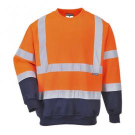 Twee kleuren Hoge Zichtbaarheid sweatshirt - B306
