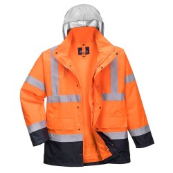 Hi-Vis 4 in 1 Contrast Traffic Jacket - S471