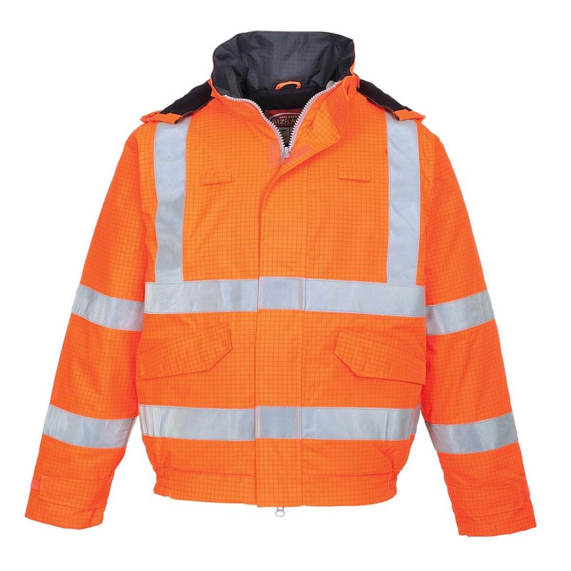 high visibility jacket orange