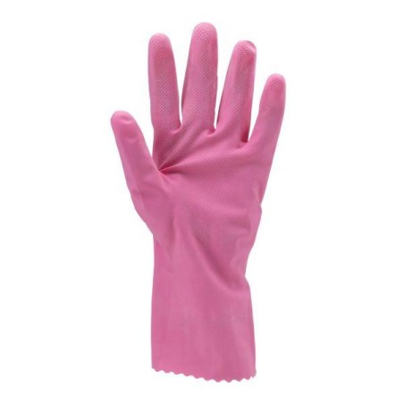 Gants latex naturel ménage Rose