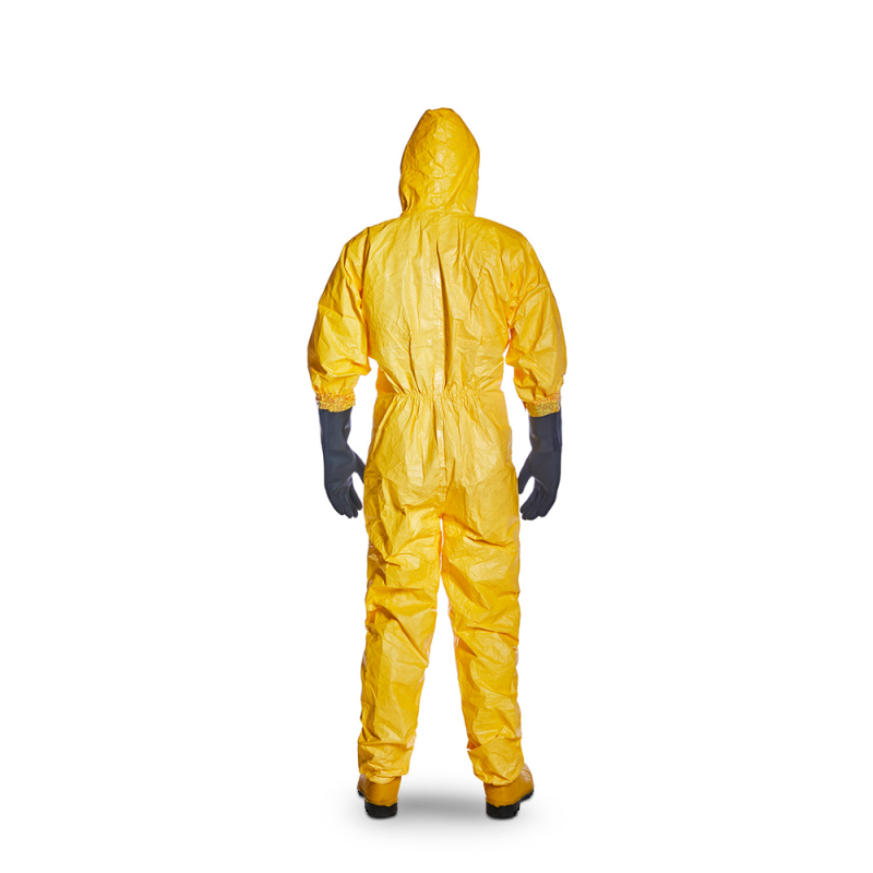 Sizes S/M/L/XL DuPont™ Tychem C Standard Yellow Coverall CHA5 Category III 