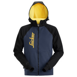 Hooded sweatshirt zipped logo - 2888