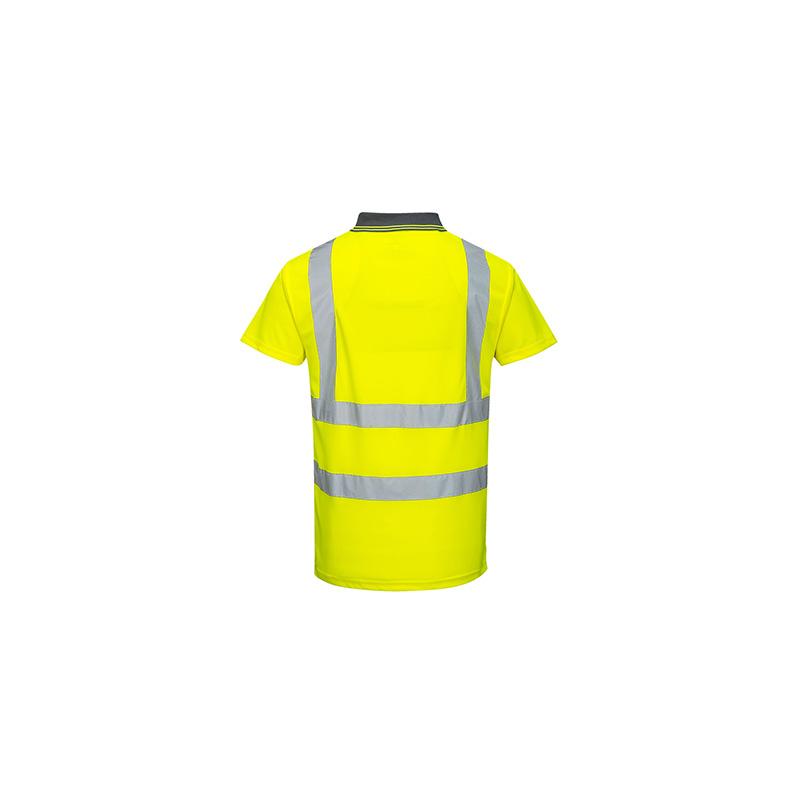 Portwest high visibility yellow or red short sleeve Traffic polo shirt #S477 