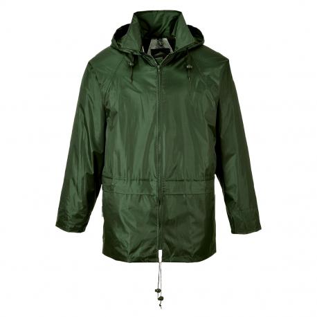 Olive green on sale raincoat