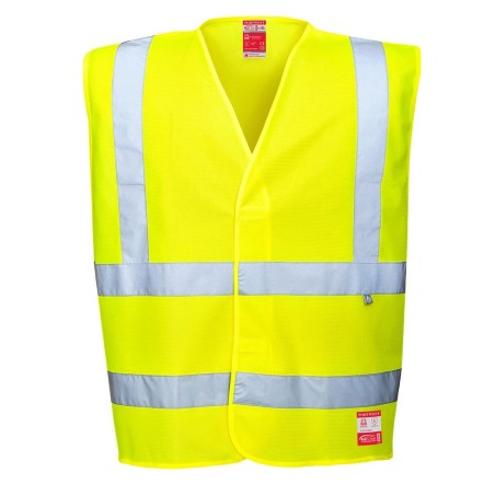 Hi-Vis Anti Static Vest - Flame Resistant - FR71