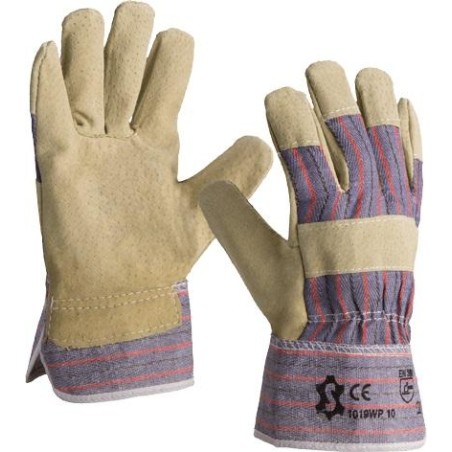 Gants docker cuir croûte de porc - 1019WP