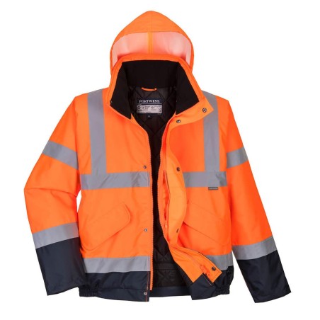 High Visibility Two Tone Bomber Jacket - S266