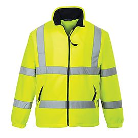 High Visibility mesh lined fleece yellow - F300